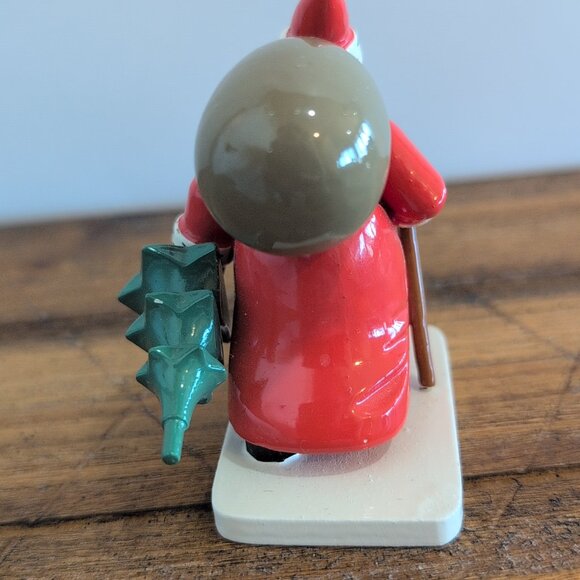 Rare Vintage Erzgebirge Wendt & Kuhn Santa Claus With Tree & Bag Of Toys Germany - Picture 4 of 5
